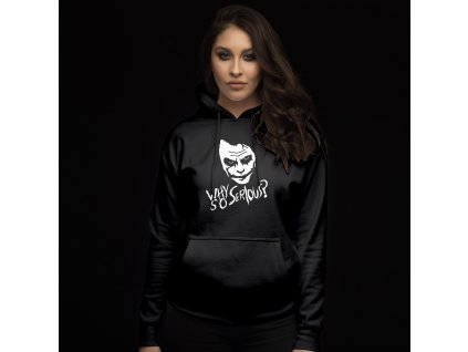 joker why so serious mockup dámská mikina kopie černá