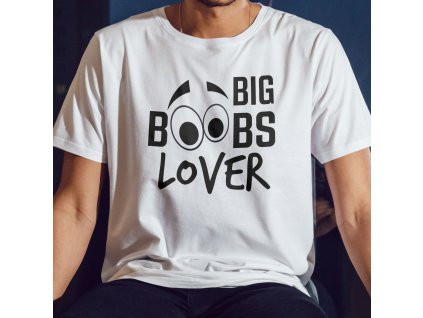 Big boobs lover mockup bílá