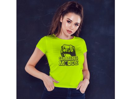 Gaming mode mockup dámský limetkový