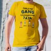 Tohle je můj gang a já jsem jejich hrdý táta mockup žlutá