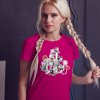 Hororové kočky mockup dámské tričko purpurové