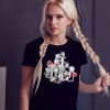 Hororové kočky mockup dámské tričko černé