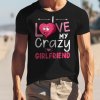 I Love my crazy girlffriend mockup černý