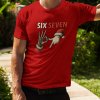 six seven mockup pánské ČERVENÉ
