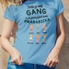 Tohle je můj gang a já jsem jejich hrdá prababička mockup azurově modrá