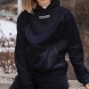 badazz dámská mikina předek mockup černá