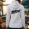 BITCH BADAZZ Dámská mikina mockup bílá