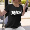 Bitch Dámské tričko mockup černá