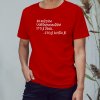 za každým mužem stojí mockup červený