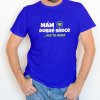 Mám dobré srdce, ale ta huba Pánský mockup modrá