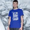 eat sleep game repeat pánský mockup modrý