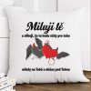 Miluji tě, devil heart mockup polštář kopie