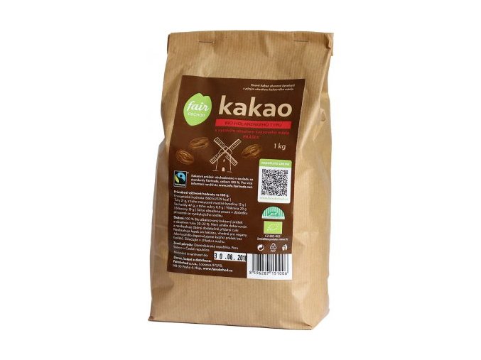 84 bio fairtrade kakaovy prasek tmavy plnotucny 1000g