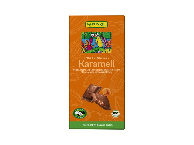 cokolada mlecna karamel 100 g biorapunzel 665279
