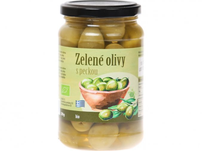 321268 bio zelene olivy s peckou v nalevu bio nebio 370 g