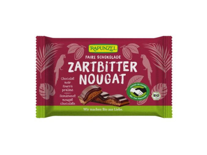 Hořká čokoláda s nugátem