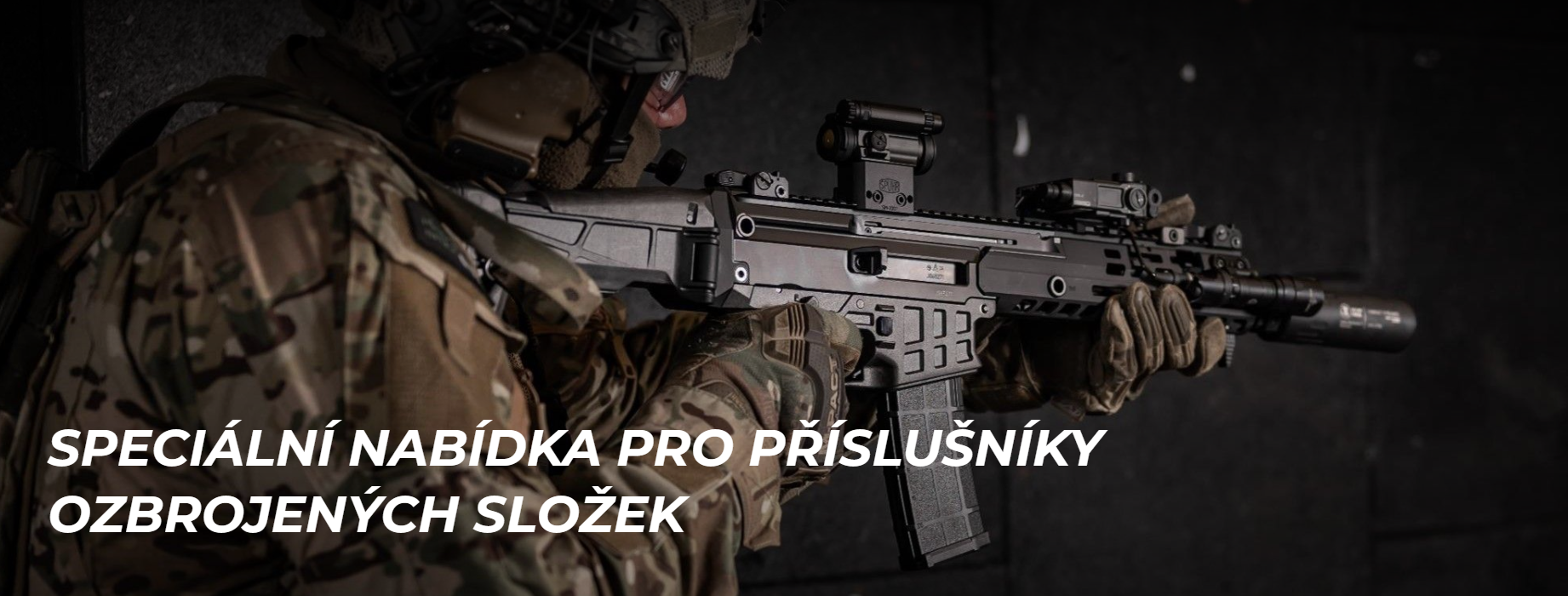 Speciální nabídka pro příslušníky ozbrojených složek - mínus 20% na vybrané zbraně !