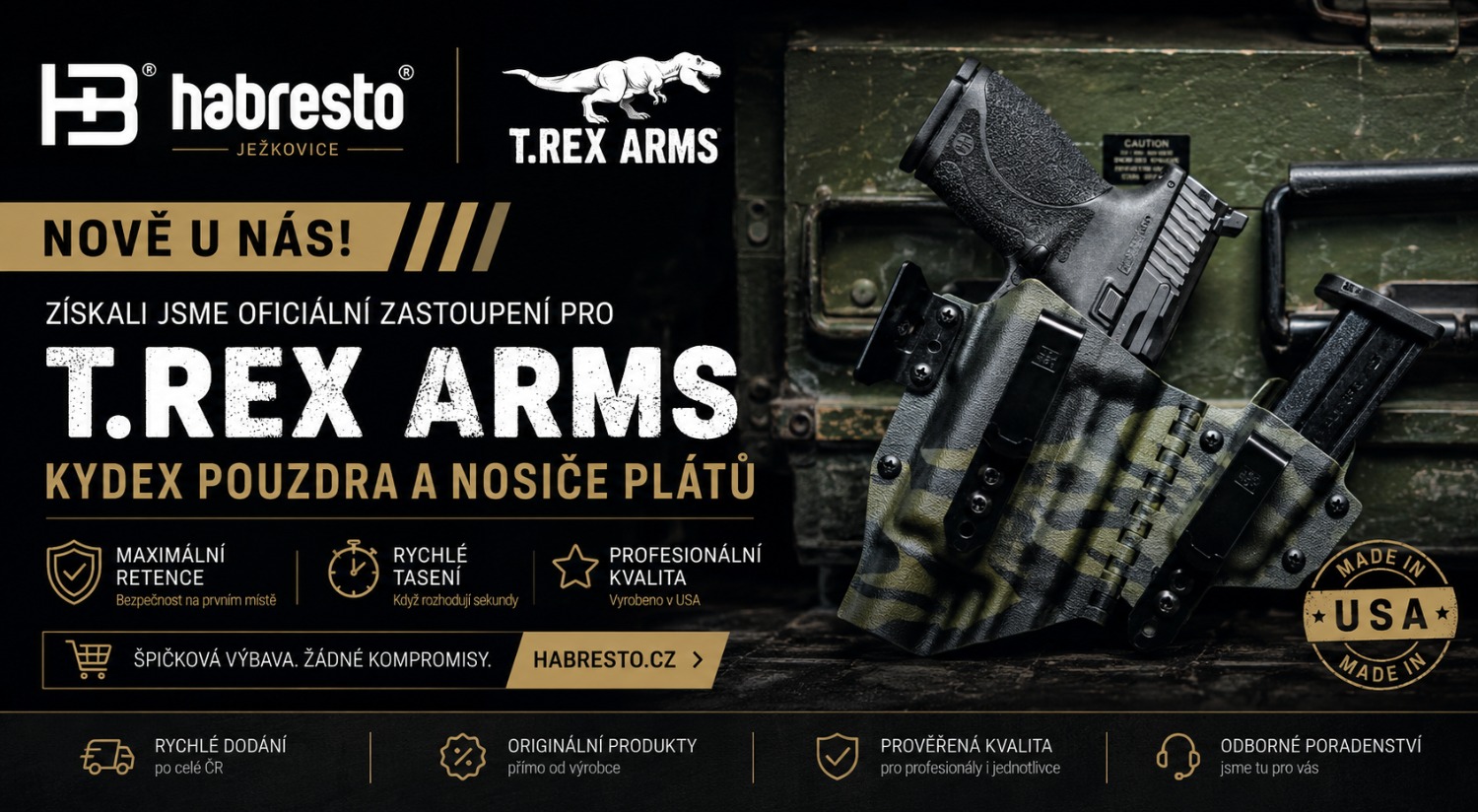 T.REX ARMS oficiálně v ČR