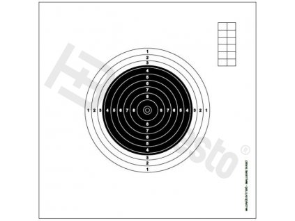 Mezinárodní malorážkový terč - 10ks