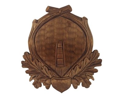 podložka pod trofej divočák 121 hnědá 26x31cm