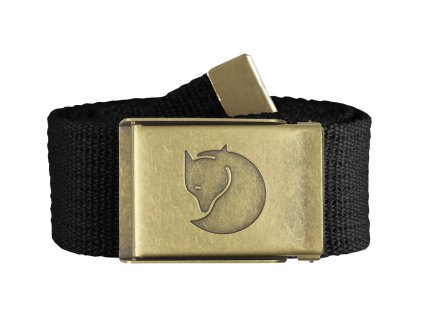 canvas brass belt fjallraven černý