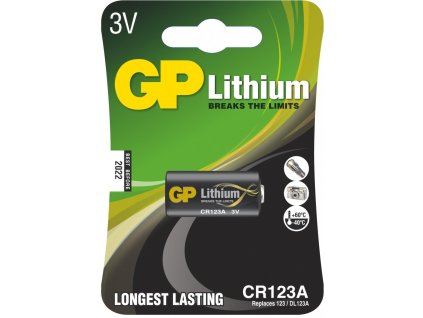 GP lithium CR 123