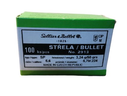 střela 2913 SP 3,24g (50gr) - 222r / 5,6M