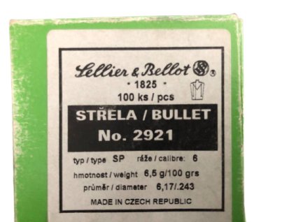 střela 2921 SP 6,5g (100gr) - 243 Winchester