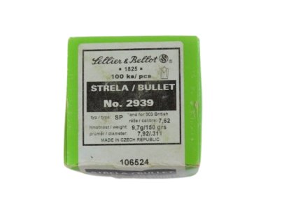 střela 2939 SP 9,7g (150gr) - 7,62 / 303 Britis