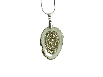 náhrdelník jelení s kamínky silk swarovski