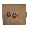 peněženka kožená psí stopy