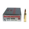 střelivo 243 Win. Winchester Power-Point 6,5g (100gr)