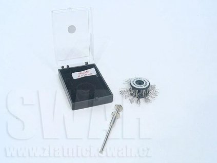 Nástroj stopkový - matovací kotouč + drátky Ø0,3-0,6 mm