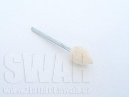 Nástroj stopkový - filcový  kapkovitý Ø10x14