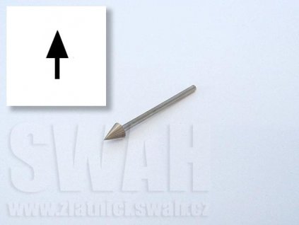 Fréza stopková - paraplíčko 30° - Ø1,0 - Ø 4mm