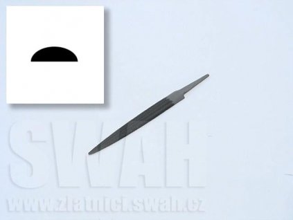 Pilník klasický - půlkulatý 100x12/4