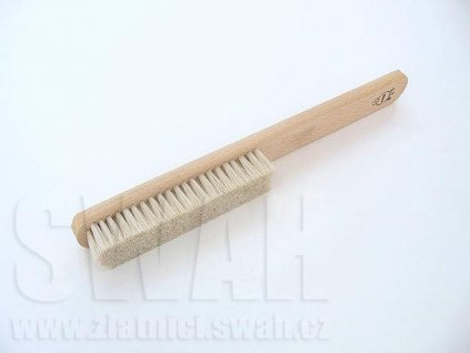 Kartáč - světlý, žíněný s rukojetí 6-ti řadý